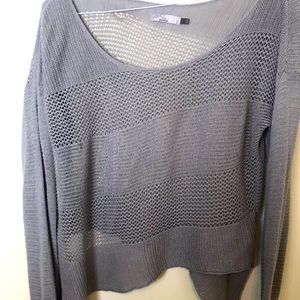 Prana asymmetrical hemp and cotton sweater